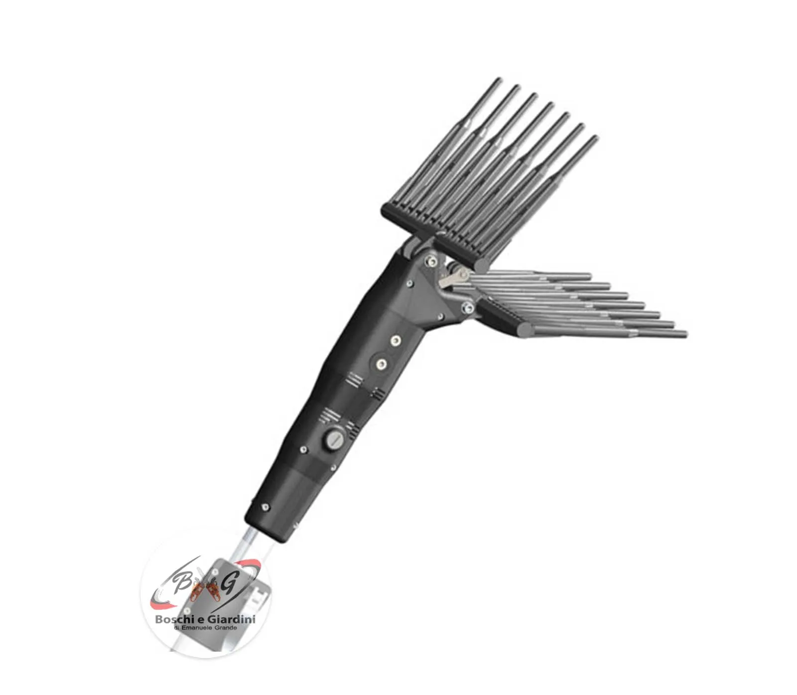 Abbacchiatore elettrico Olivgreen A3 Minelli con cavo di prolunga da 15 Mt