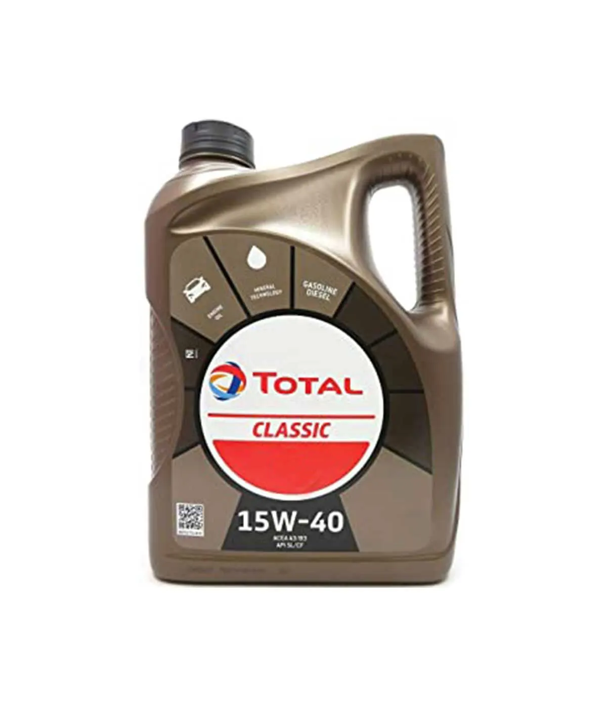 Olio motore Total 15W40 tanica 4 litri per motori diesel e benzina standard ACEA