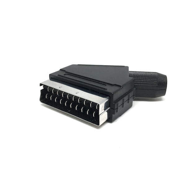 Presa scart maschio volante 21 poli a saldare