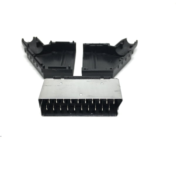 Presa scart maschio volante 21 poli a saldare - immagine 2