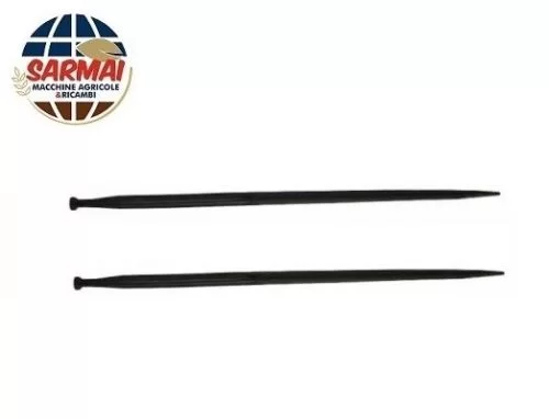 Coppia Punta Dente Forca Rotoballe Fieno Paglia Letame 36×1100 - immagine 2